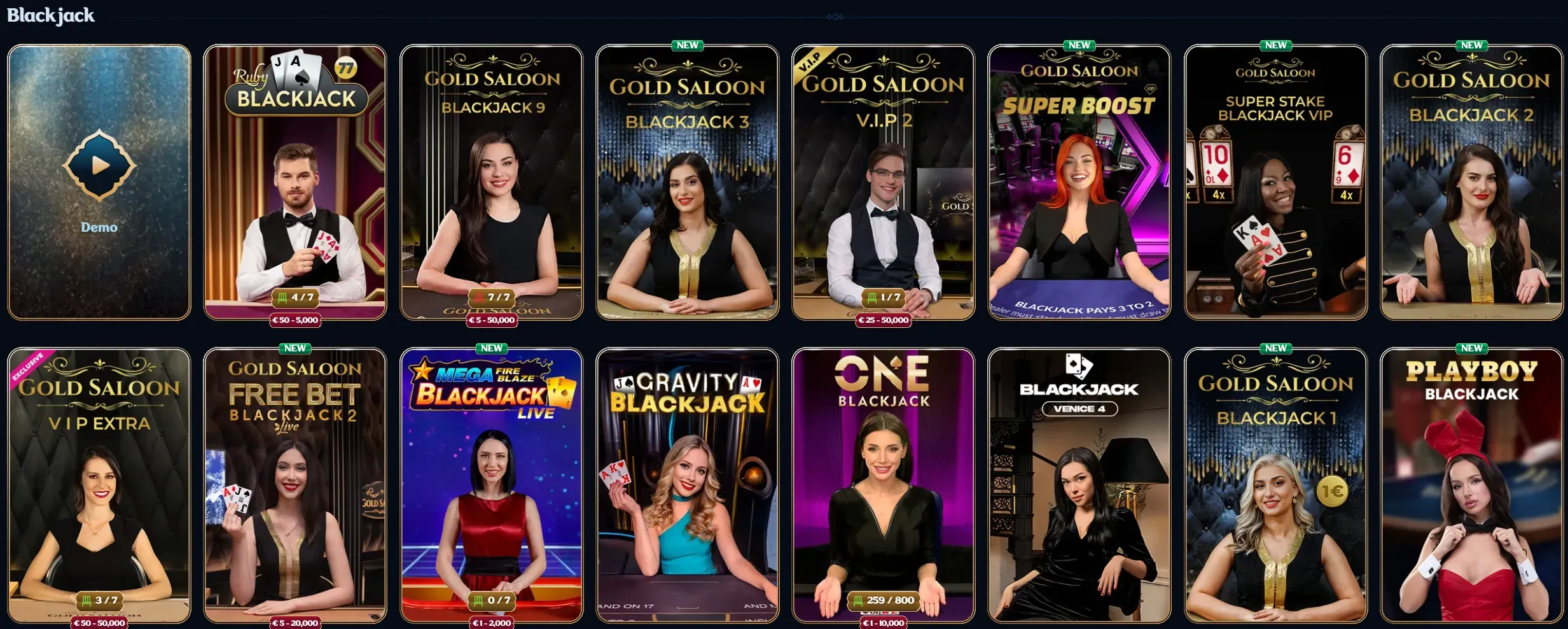 millioner casino blackjack